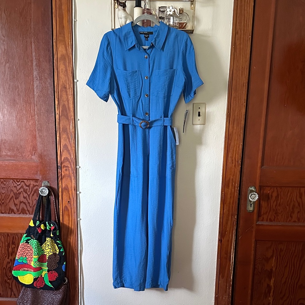 Maggy London Azure Jumpsuit with Belt